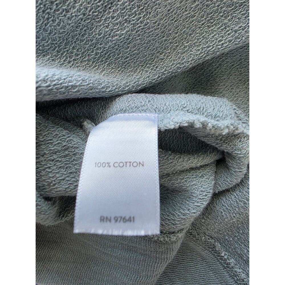 Pure Jill Split Neck Terry Lined Boxy Knit Top Light Blue Size M - Picture 5 of 5